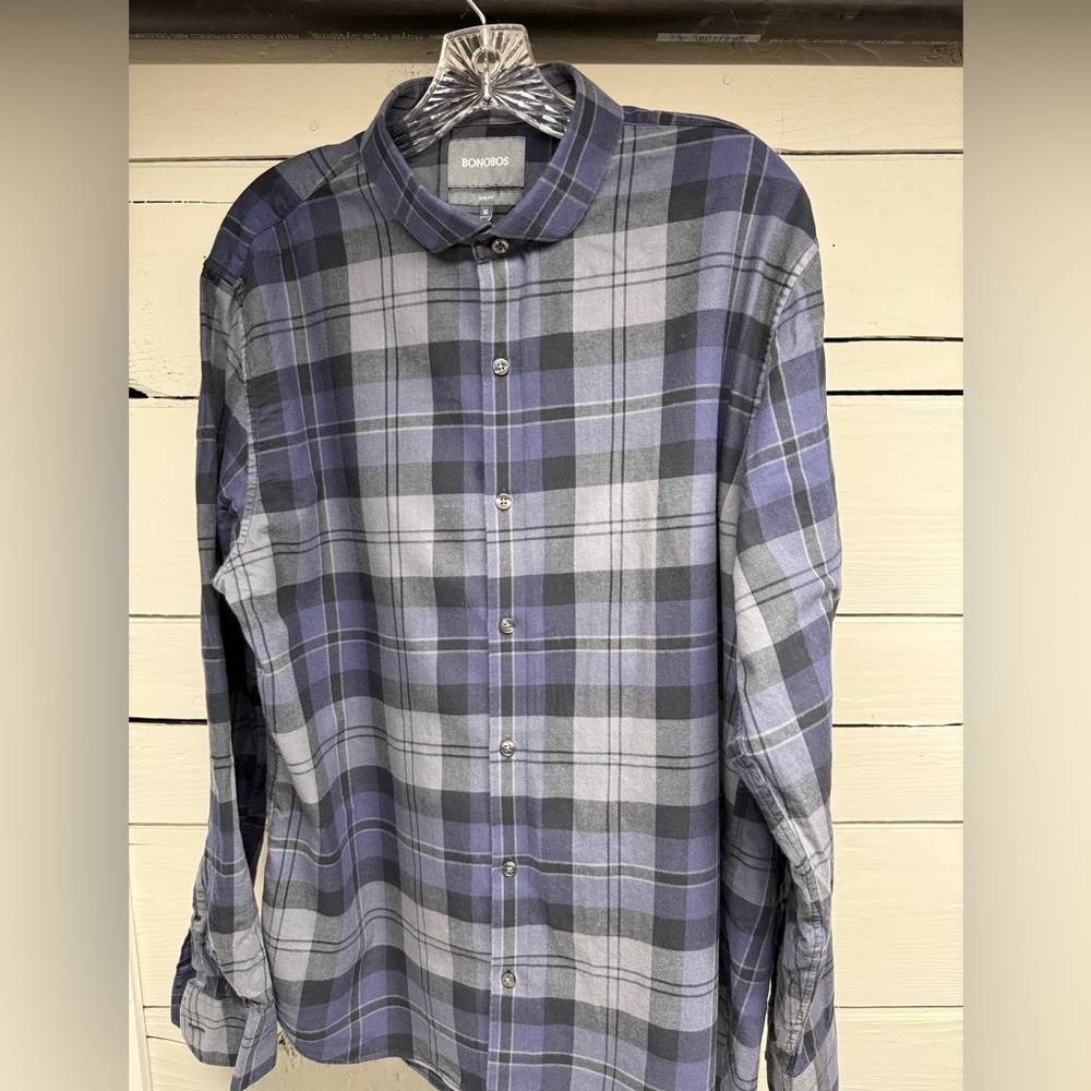 Bonobos Blue Casual Button Down Shirt